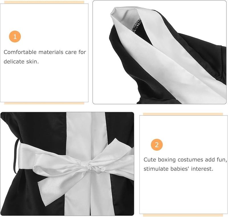 Newborn Boxing Outfit Baby Shower Cosplay Costume Photography Prop For Infant Boys Girls - Image 3